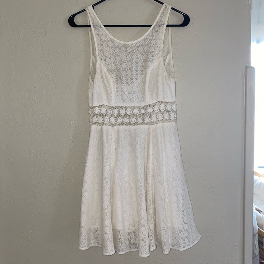 Free People White Lace Dress